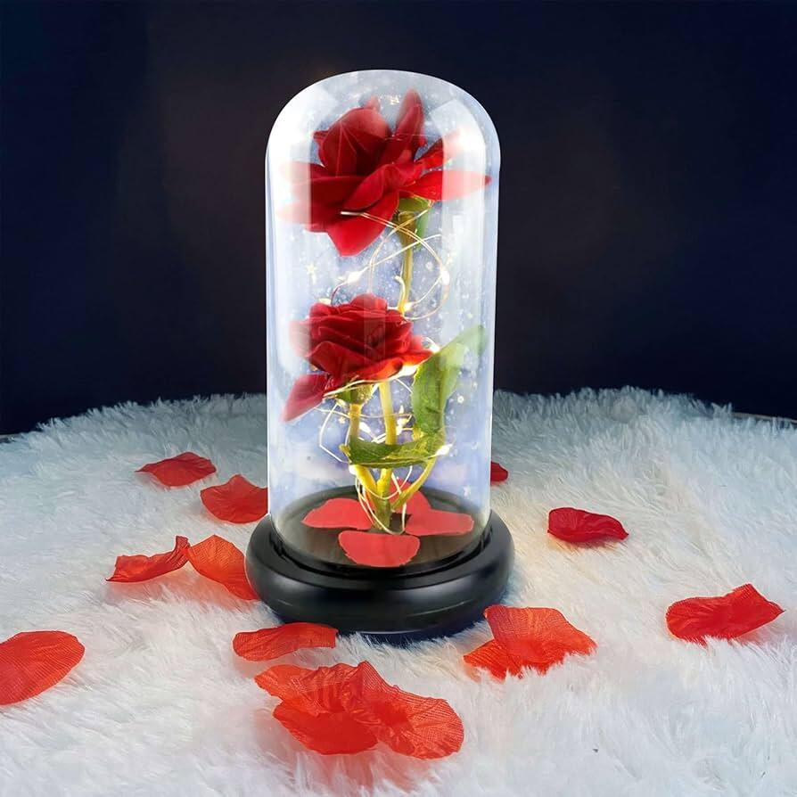 El Regalo Perfecto: Rosa Mágica con Luz LED Cálida 🌹