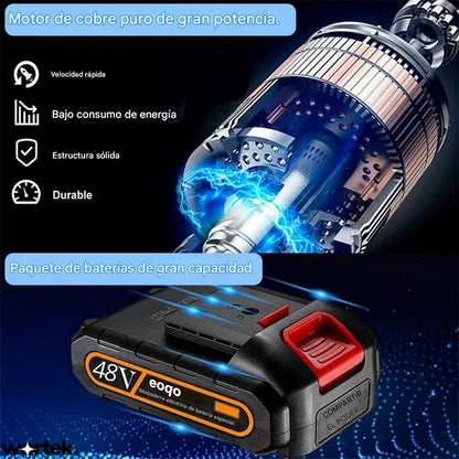 Motosierra de Mano Eléctrica | Batería 48V+ Maletin GRATIS