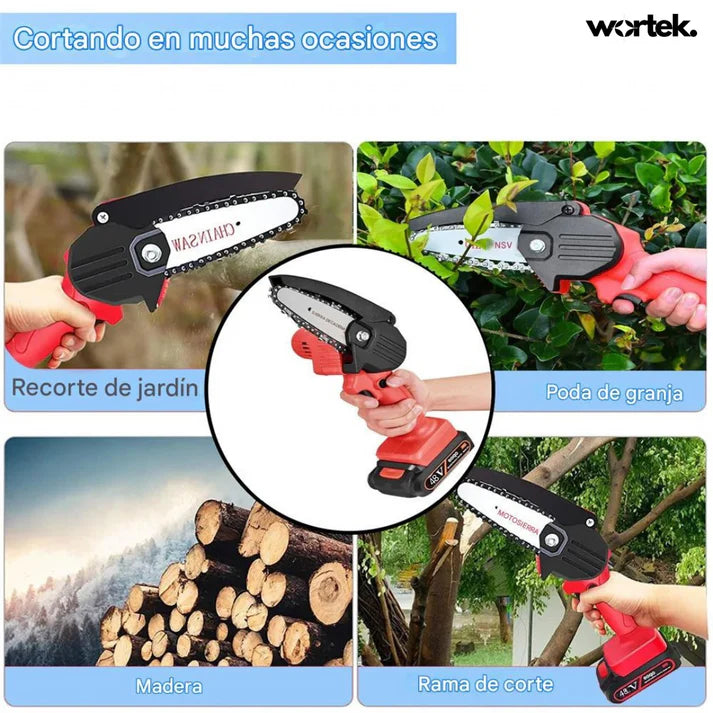 Motosierra de Mano Eléctrica | Batería 48V+ Maletin GRATIS