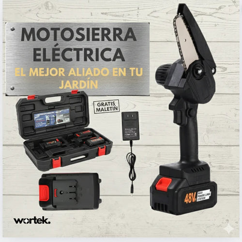Motosierra de Mano Eléctrica | Batería 48V+ Maletin GRATIS