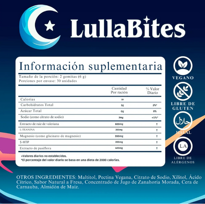 LullaBites™: Duerme Profundamente y Despierta Renovado (Sin Melatonina)