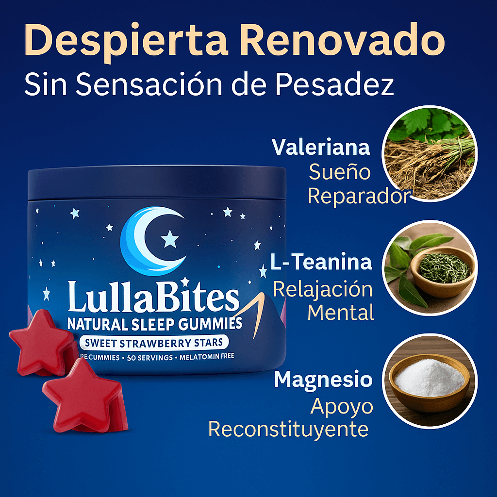 LullaBites™: Duerme Profundamente y Despierta Renovado (Sin Melatonina)