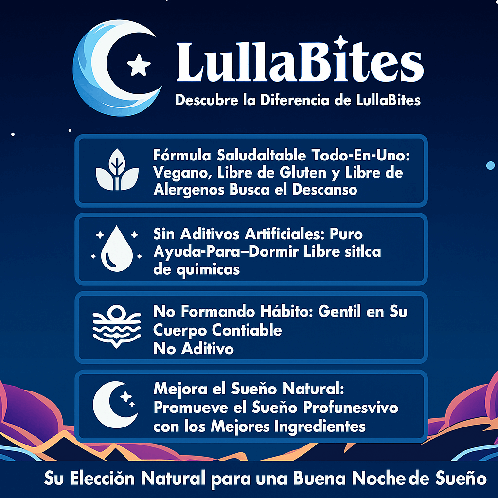 LullaBites™: Duerme Profundamente y Despierta Renovado (Sin Melatonina)