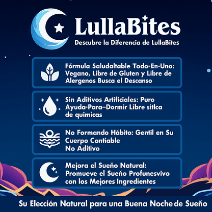 LullaBites™: Duerme Profundamente y Despierta Renovado (Sin Melatonina)