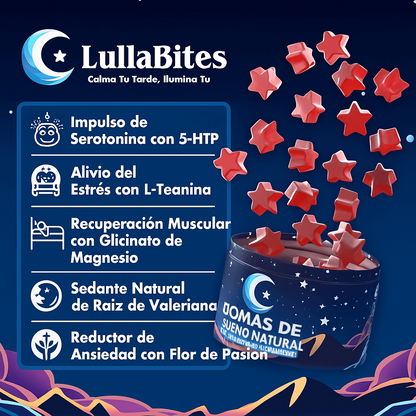 LullaBites™: Duerme Profundamente y Despierta Renovado (Sin Melatonina)